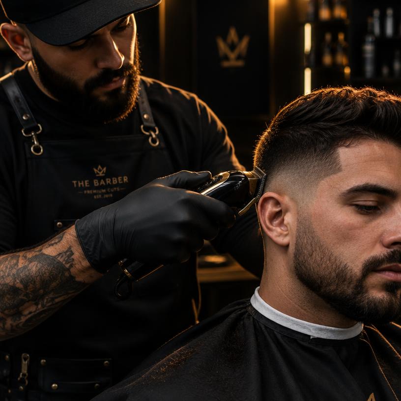 Precision haircut in progress